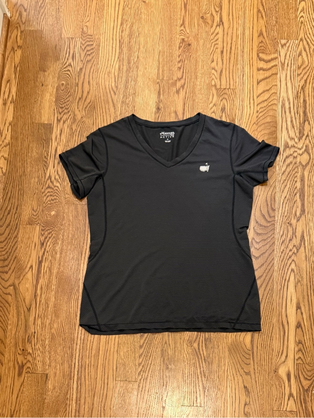 Masters Black Short-Sleeve V-Neck Active Tee